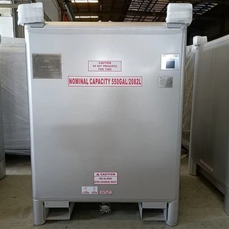 Dipòsit IBC d'acer inoxidable de 550 galons
